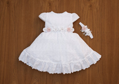 Handmade girl dress christening or baptism ceremonies Burbvus G037