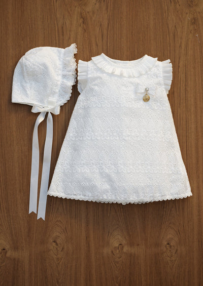 Baby girl vintage dress Burbvus christening gowns G038