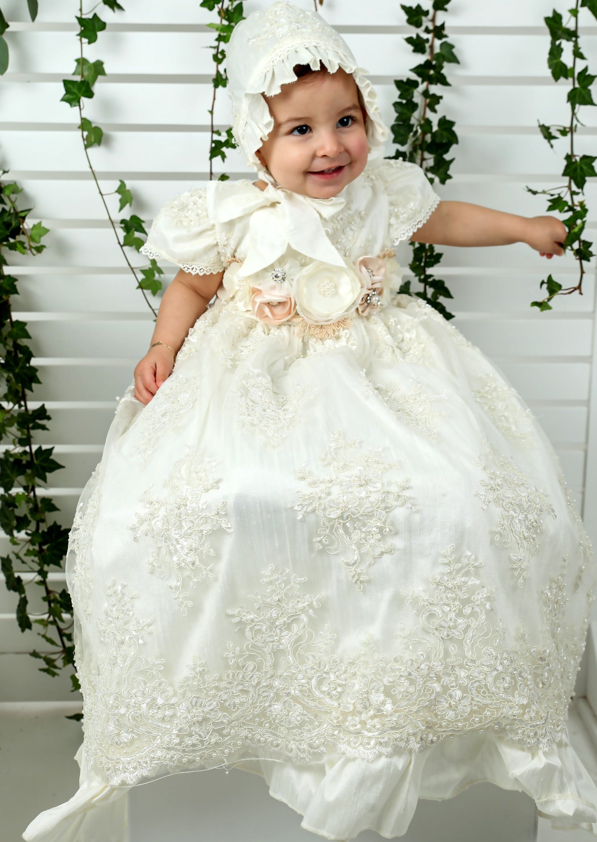 handmade baptism dress for baby girls burbvus g009