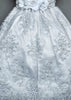  hand embroidery lower part of the skirt in our Christening dress G009. Baptism Dress G009