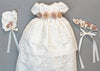 Ivory LAce baptism outfit burbvus g015 handmade