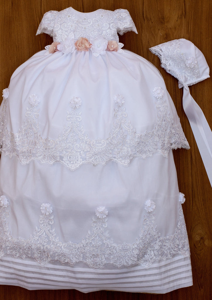 Christening Gown Burbvus G034 white dress