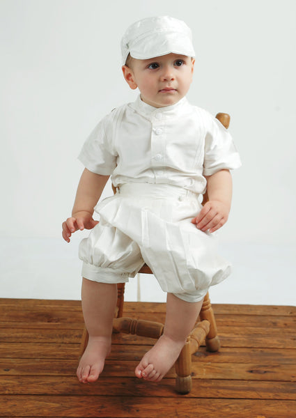 silk christening outfit for baby boys burbvus b020 white