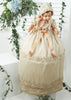 extra long christening gown burbvus G024 champagne color