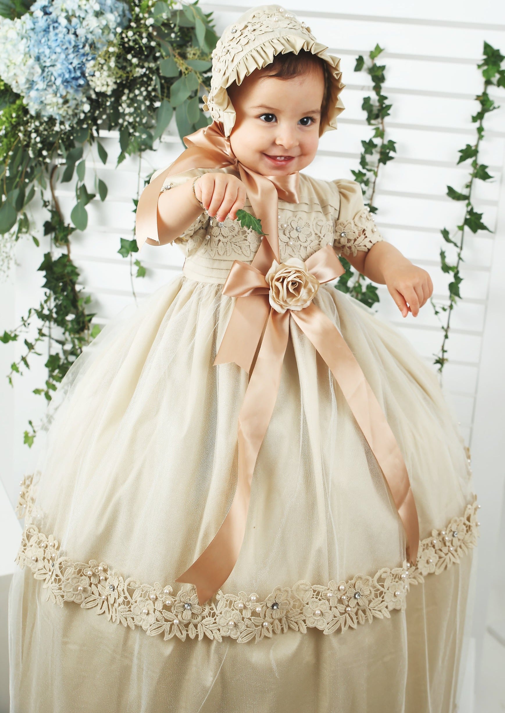 christening gown Burbvus G024 for girls