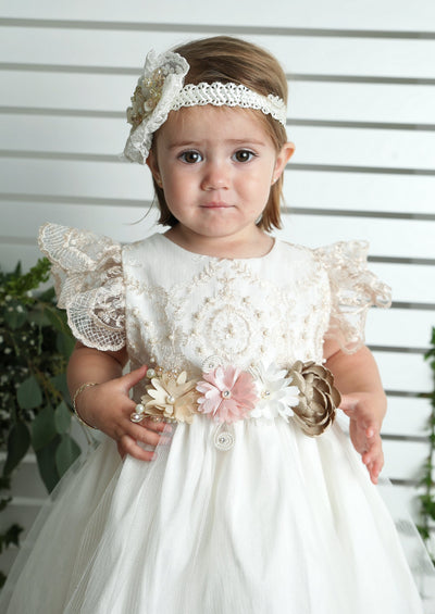 duponi christening gown baby girls burbvus