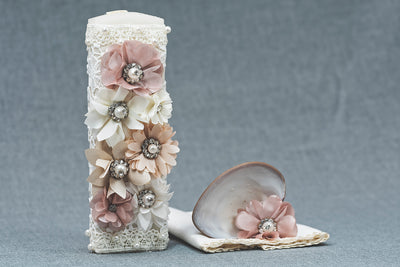 Handmade Baby Christenig candle kit 15