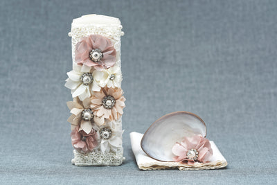 Ivory Christening candle kit 15