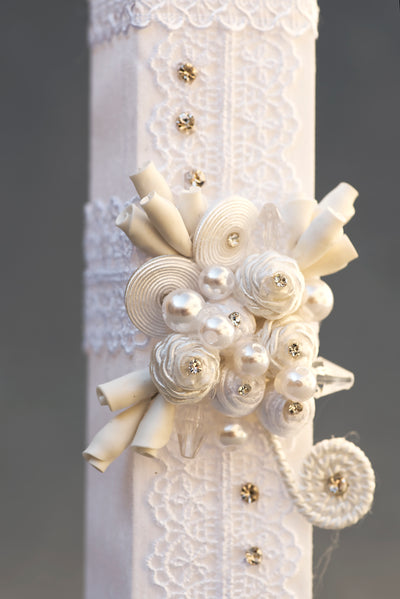 Close up details in our handmade Candle #12