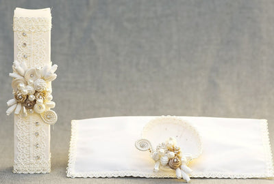 Square Handcrafted Ivory Candle kit #12