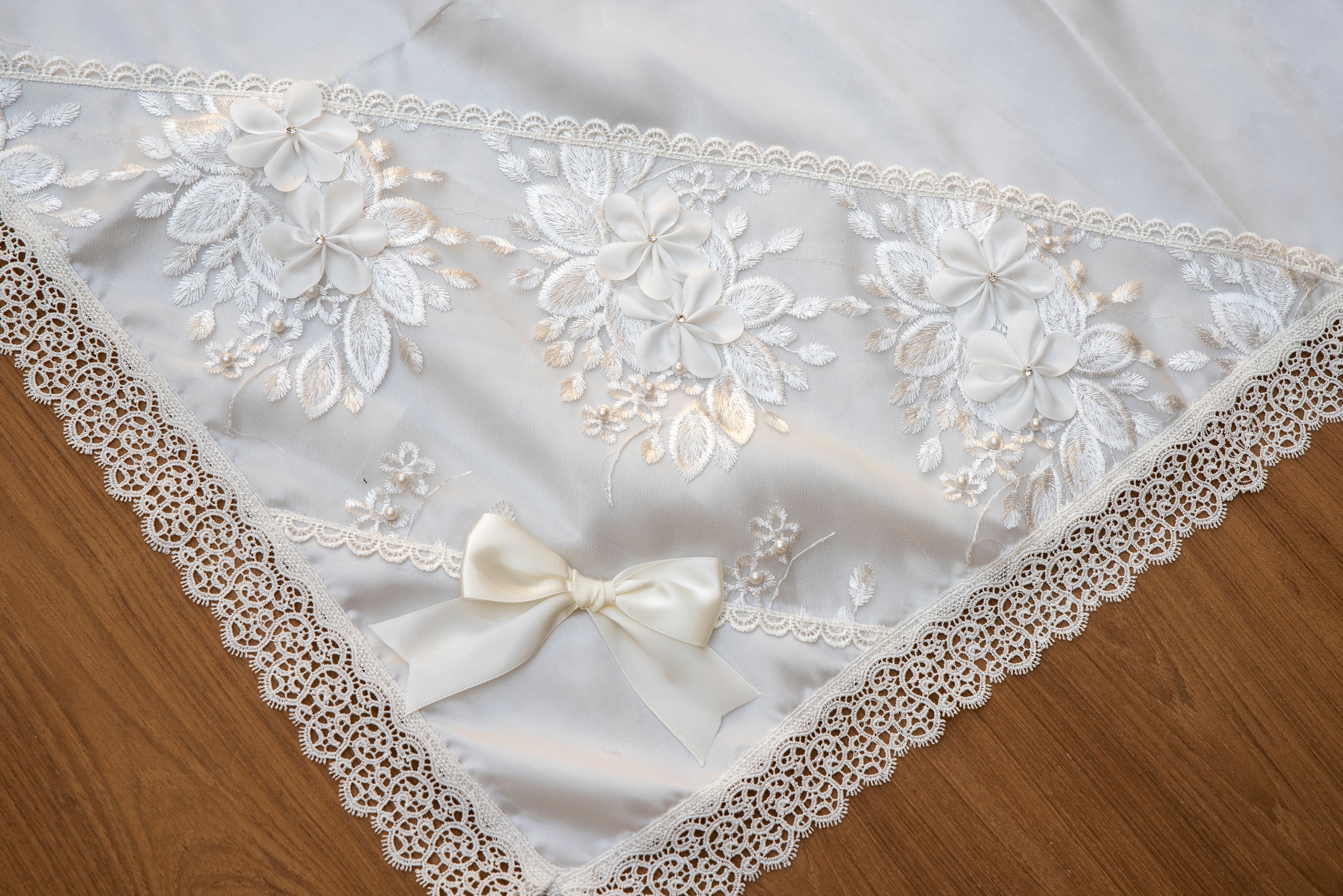 Baby blanket handmade silk