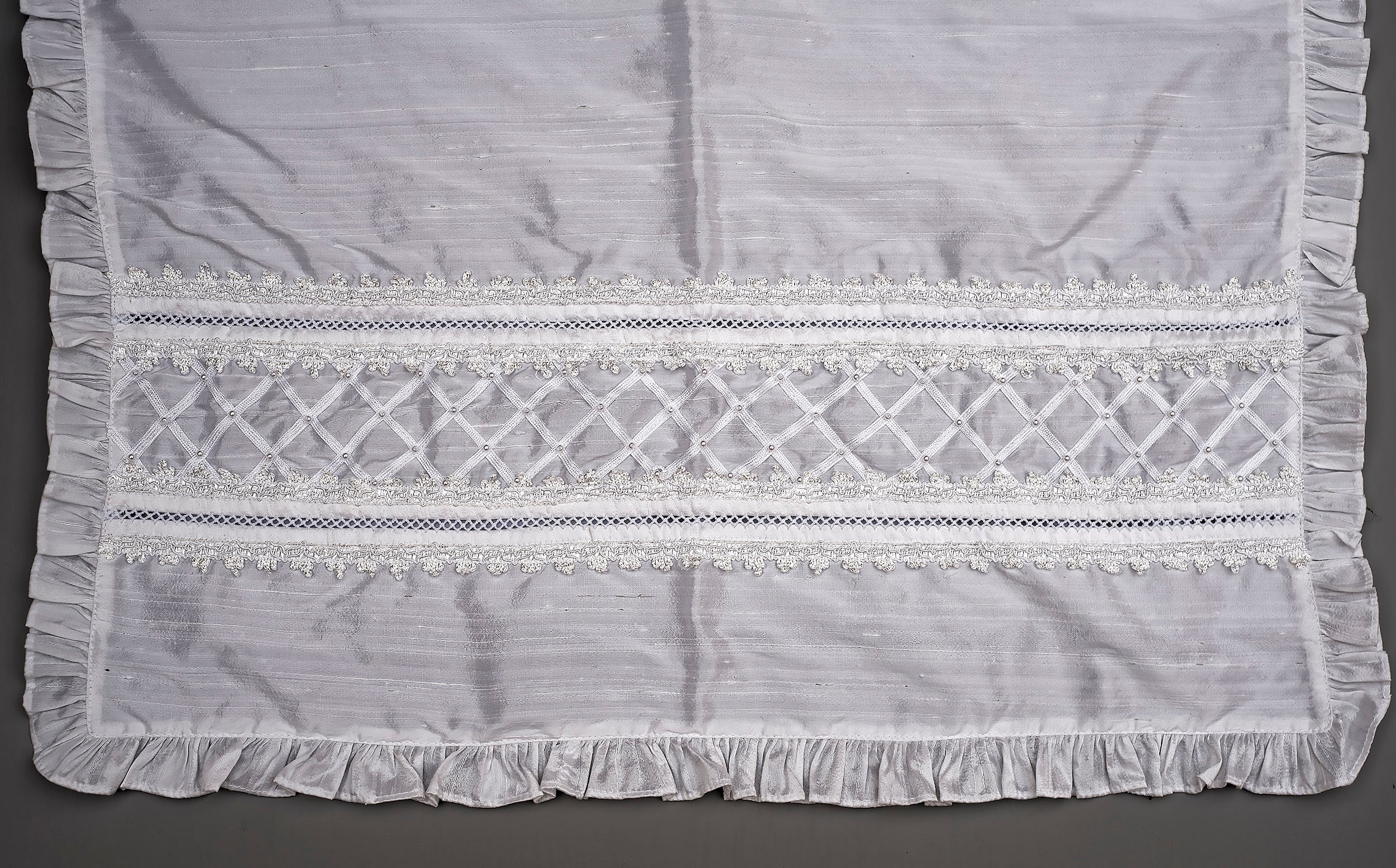 Handmande cotton baby blanket perfect for a Christening Gift B001