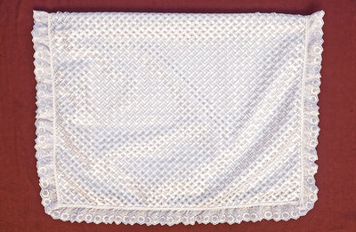 Christening Embroidered baby blanket
