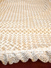 Close up details in the Embroidered Ivory baby blanket