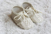 baby shoes white ivory christening or baptism boys shoes