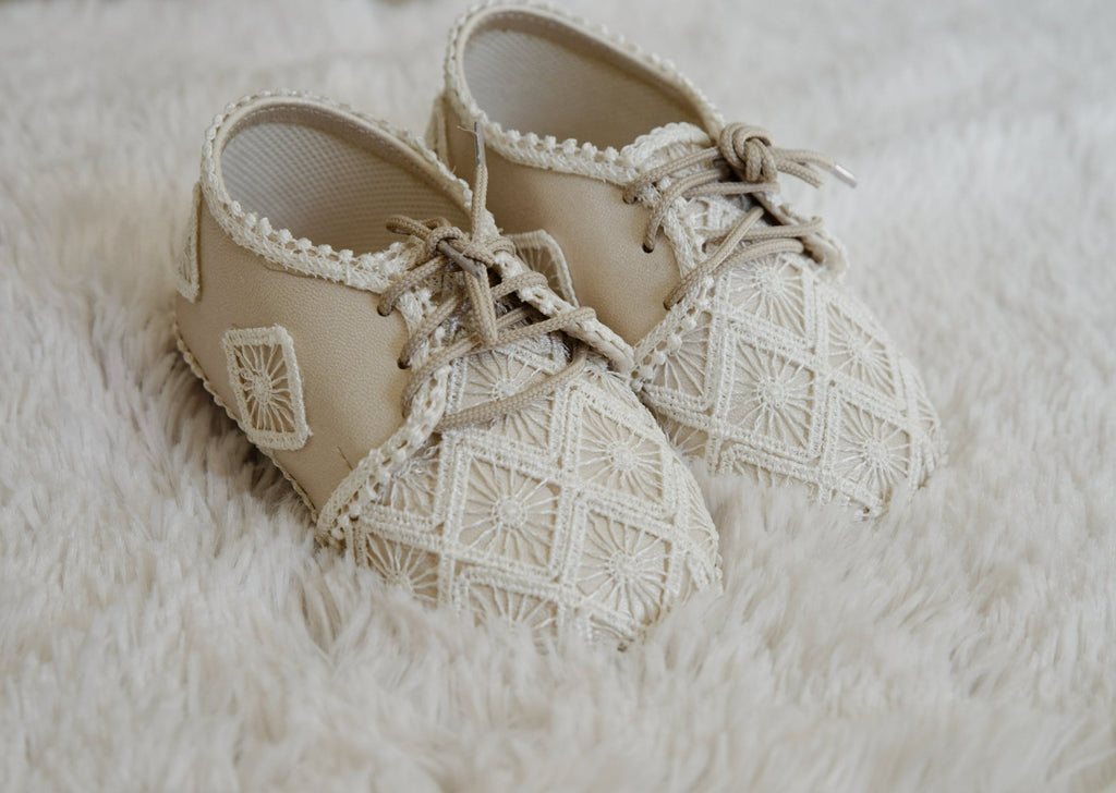 Baby shoes burbvus B021 Ivory color