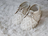 handmade baby shoes ivory color