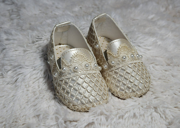 Baby baptism shoes