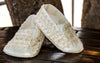Ivory Baby Christening shoes  handmade B011